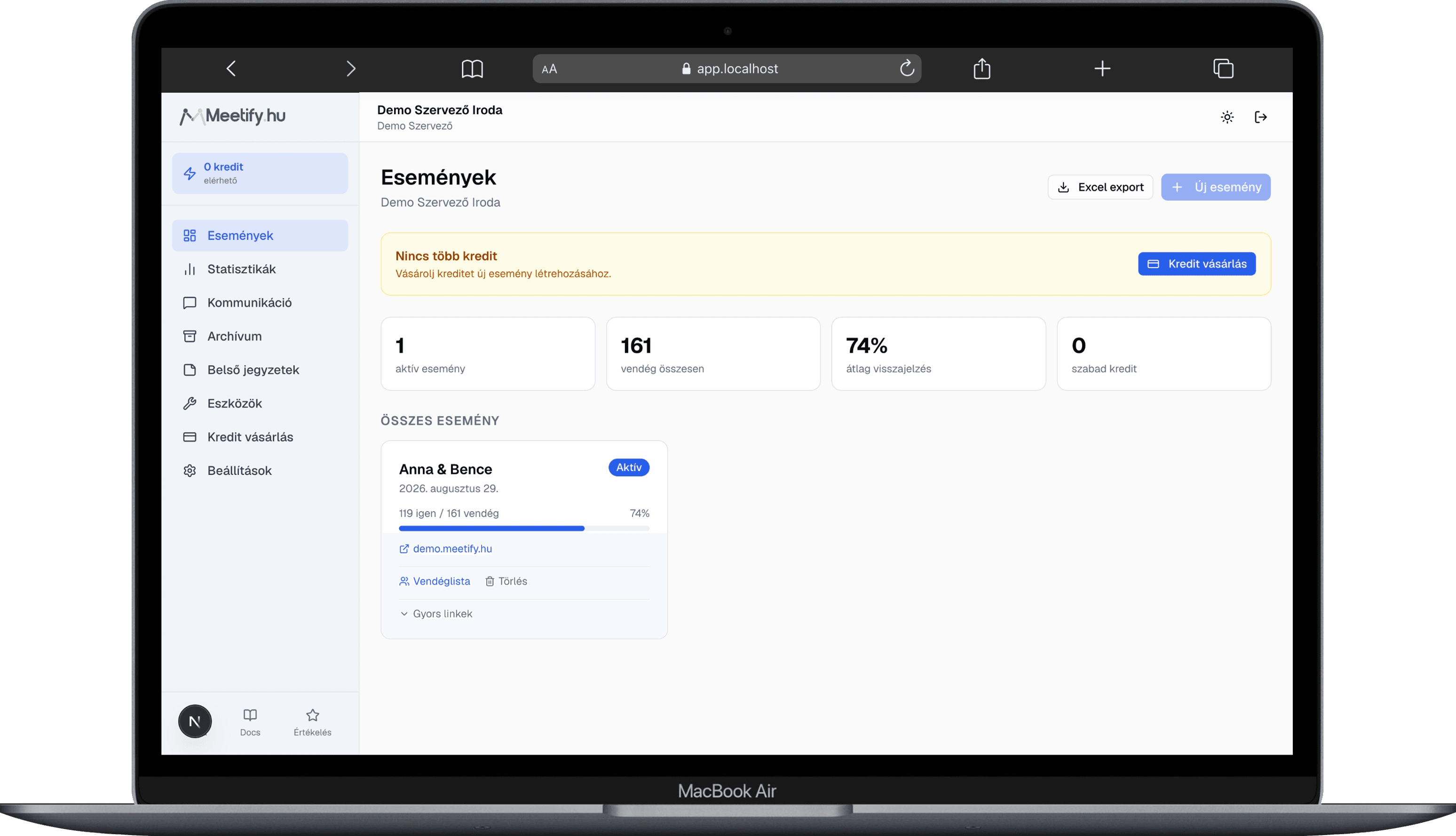 Dashboard előnézet